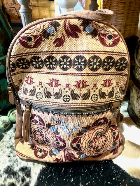 Myra Floral Patterned Backpack