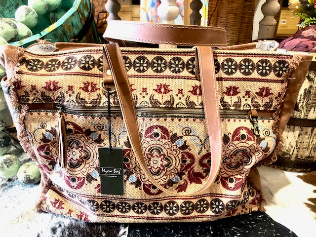 Myra Floral Canvas Tote