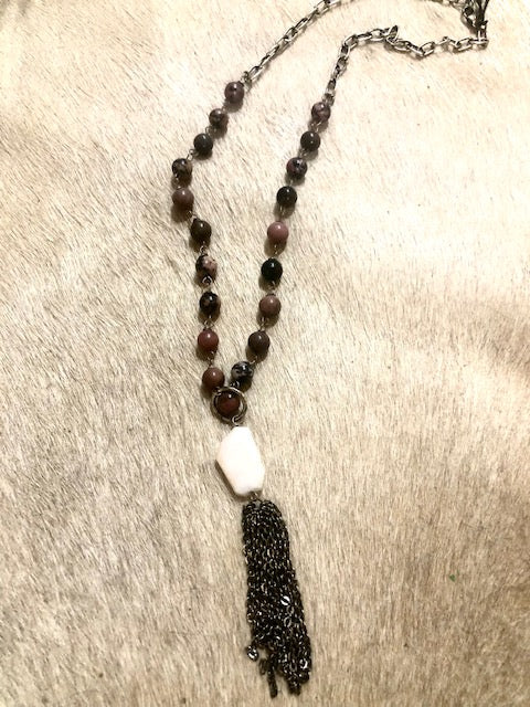 Anju Handcrafted Beaded Link Necklace