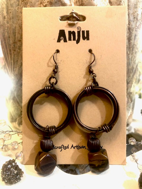 Anju Tiger Eye Earrings