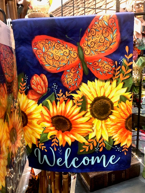 Sunny Autumn Garden Flag