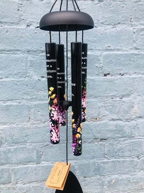 "In Celebration of a Beautiful Life" Wind Chimes