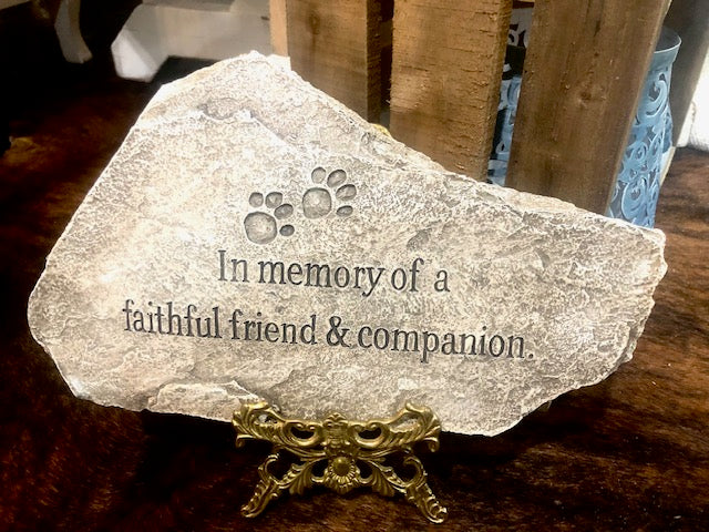 "In memory of" Garden Stone