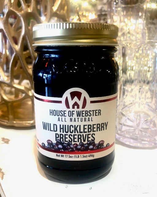 HOUSE OF WEBSTER Wild Huckleberry Preserves