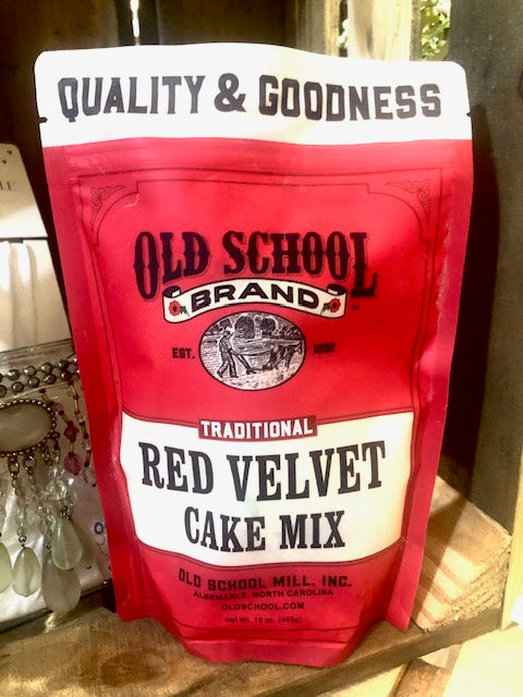 OLD SCHOOL BRAND Traditional Red Velvet Cake Mix