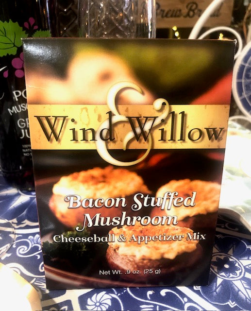 Wind & Willow Bacon Stuffed Mushroom Cheeseball & Appetizer Mix