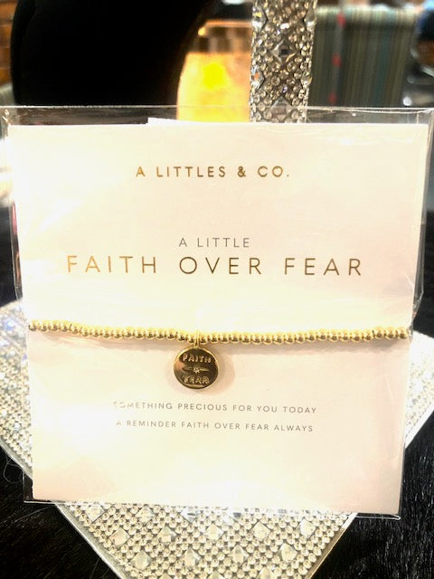 A LITTLES & CO. Faith Over Fear Bracelet