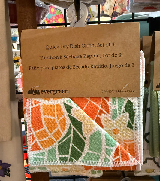 Fruit Mosaic Quick Dry Dish Cloth