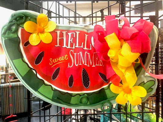 Hello Sweet Summer Watermelon Door Decor