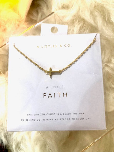 A LITTLES & CO. A Little Faith Necklace