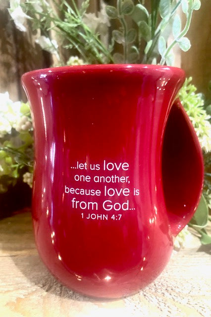 So Loved Red Handwarmer Mug