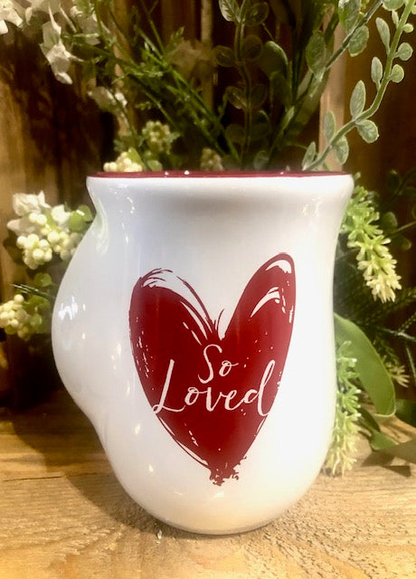 So Loved White Handwarmer Mug