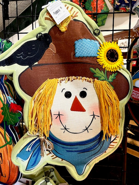 Scarecrow & Friend Door Decor