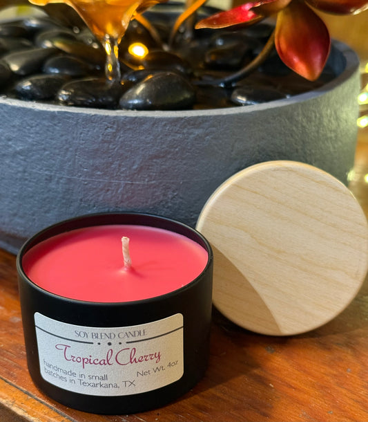Tropical Cherry Soy Blend Candle