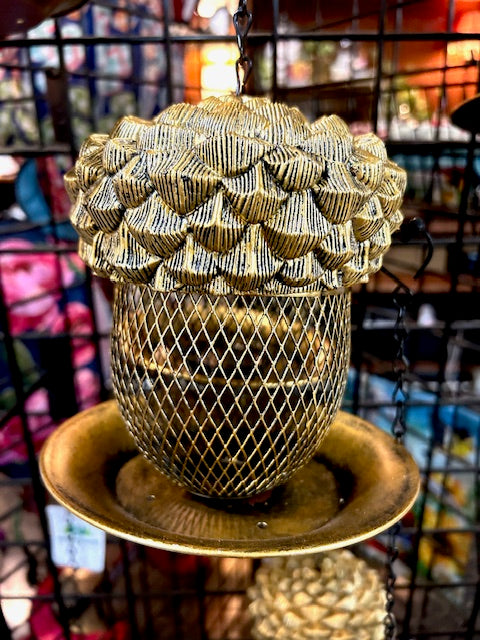 Acorn Mesh Hanging Bird Feeder