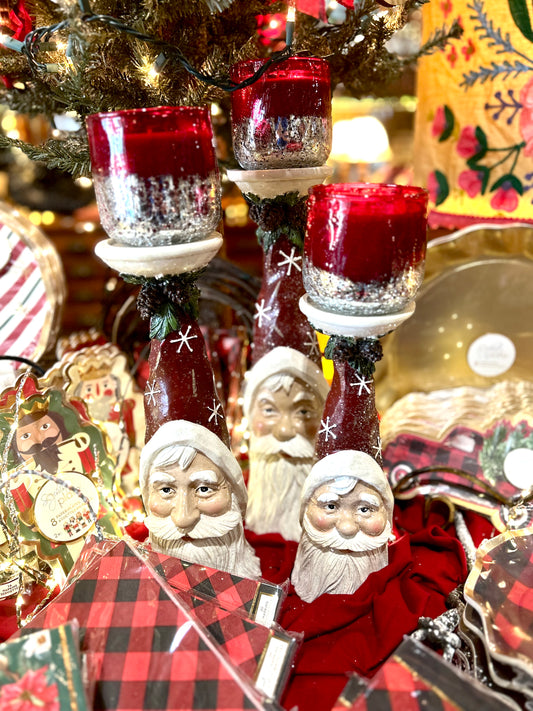 Santa Trio Candleholder