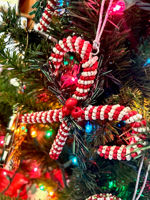 Red & White Candy Cane Ornament