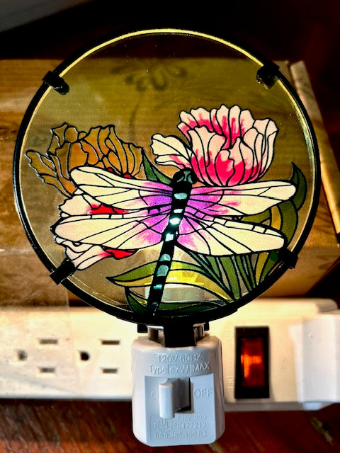 Spring Icon Round Glass Nightlight