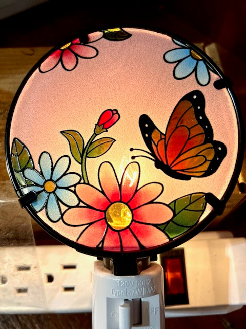 Spring Icon Round Glass Nightlight