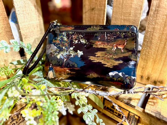 Patricia Nash Varone Wristlet Montana Prairie Skies