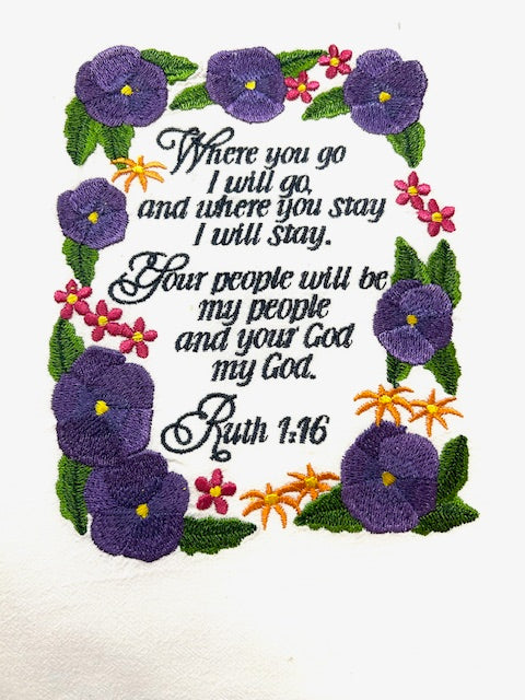 Ruth 1:16 Tea Towel