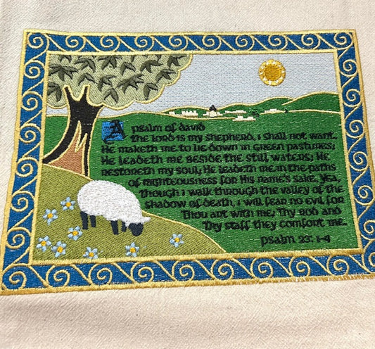 A Psalm of David Tea Towel