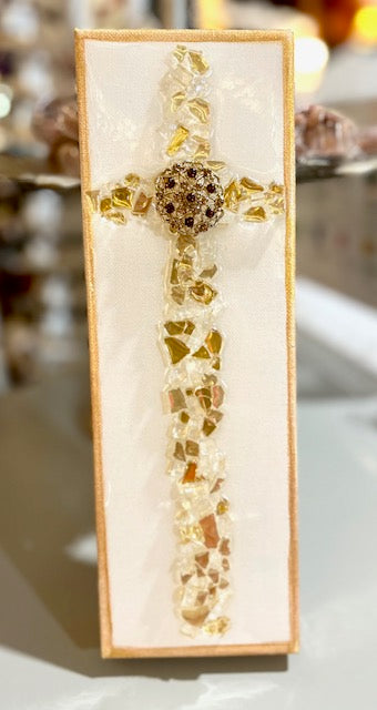 Gold Glass Cross Creation