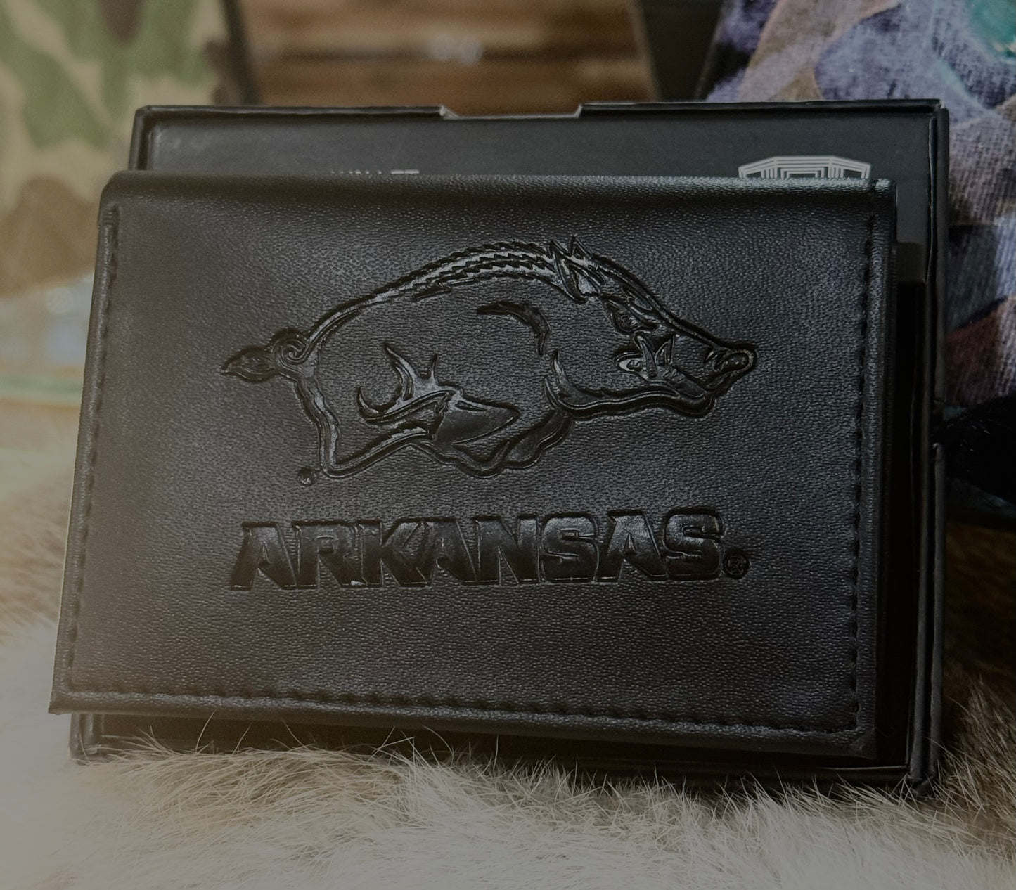 Arkansas Razorback Tri-Fold Wallet