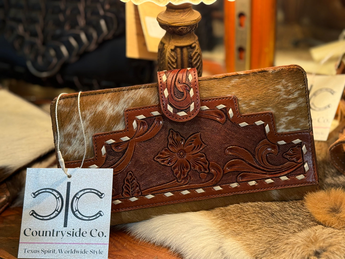 Loretta Cowhide Wallet by Countryside Co.