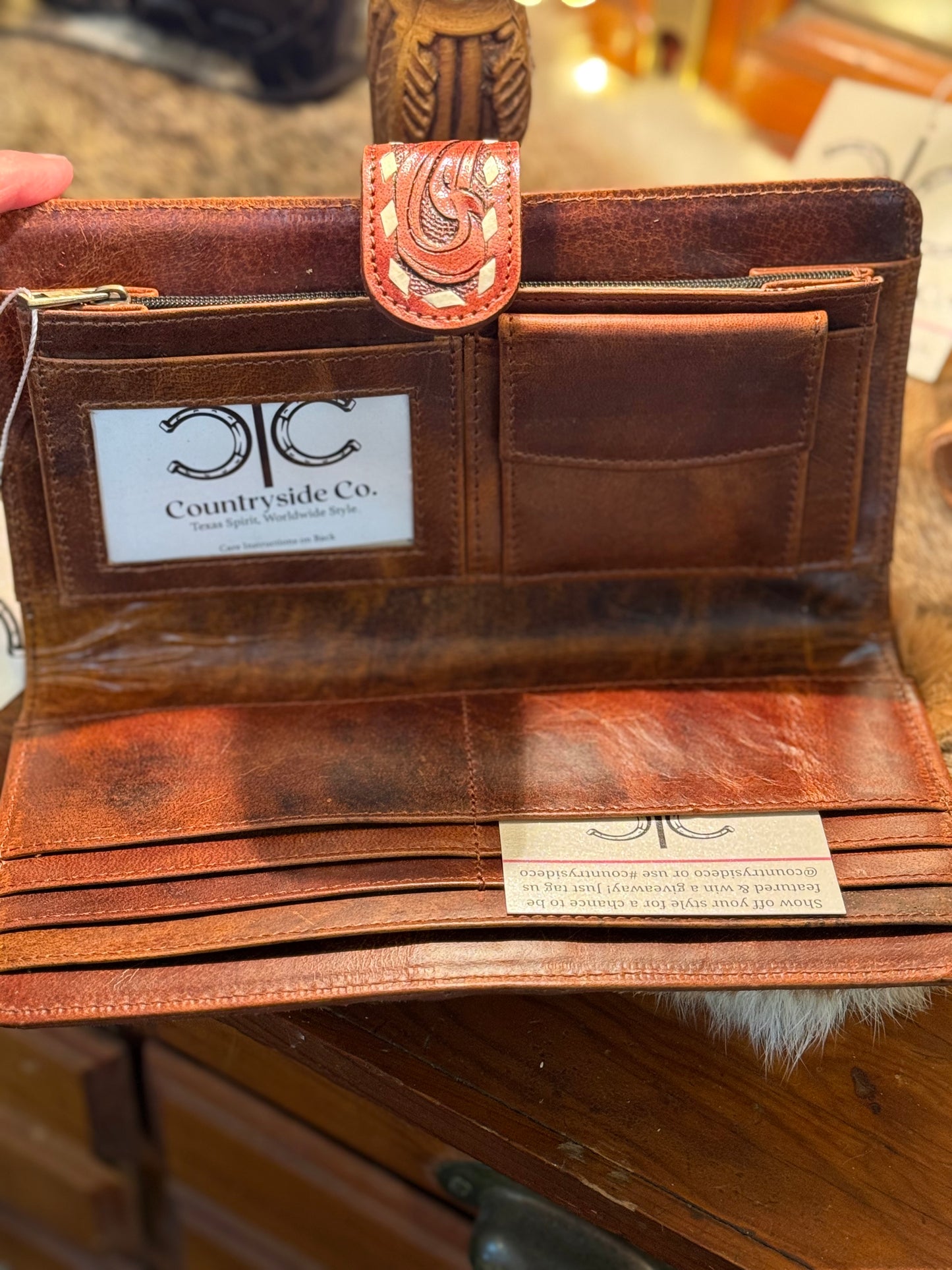 Loretta Cowhide Wallet by Countryside Co.