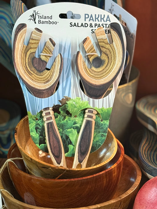 Island Bamboo 9" Natural Pakka Salad Leafs