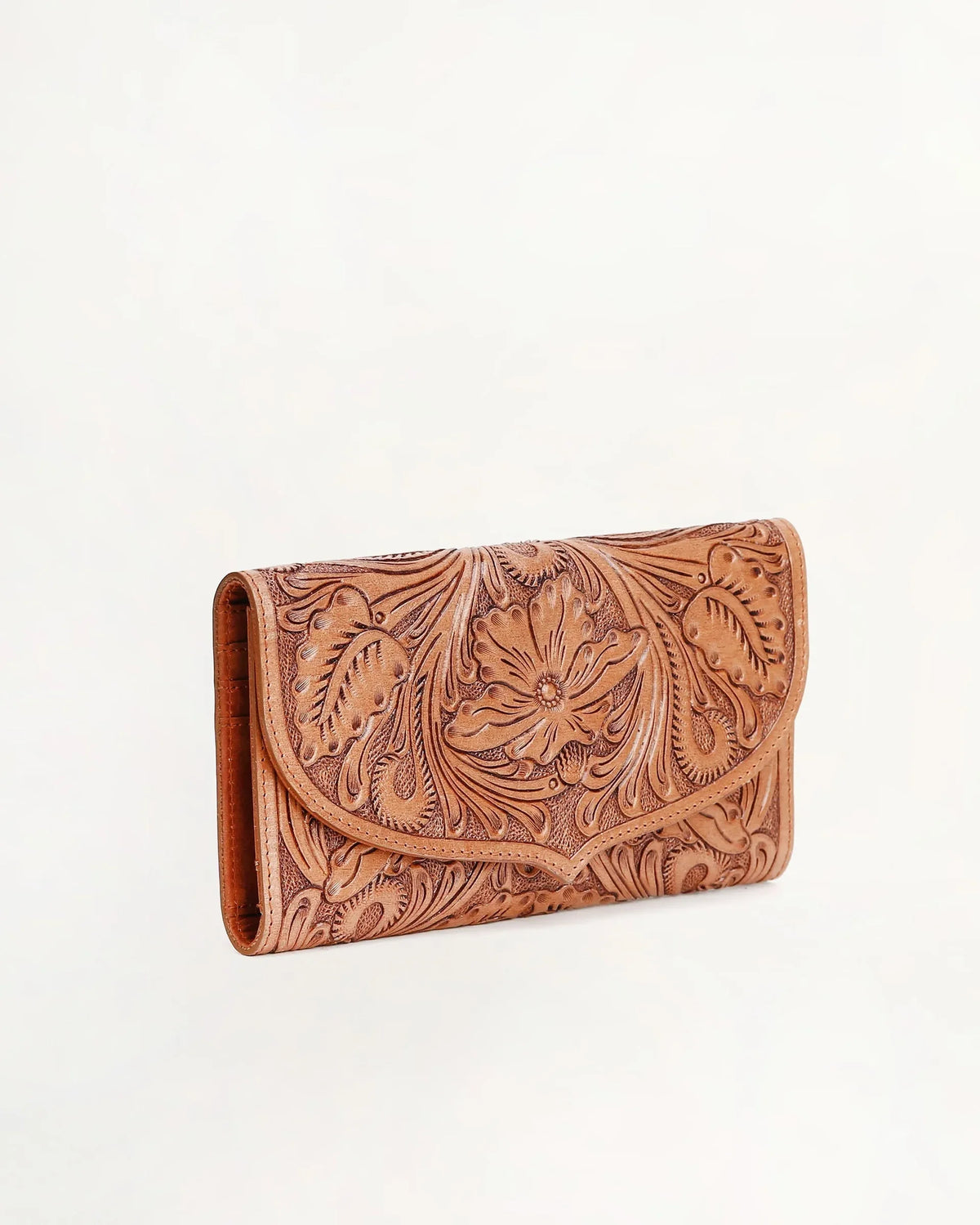 Loyal West Gloriana Wallet In Handtooled Leather