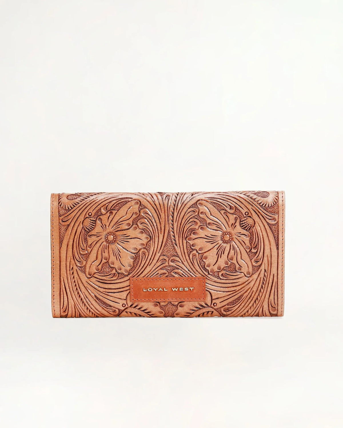 Loyal West Gloriana Wallet In Handtooled Leather