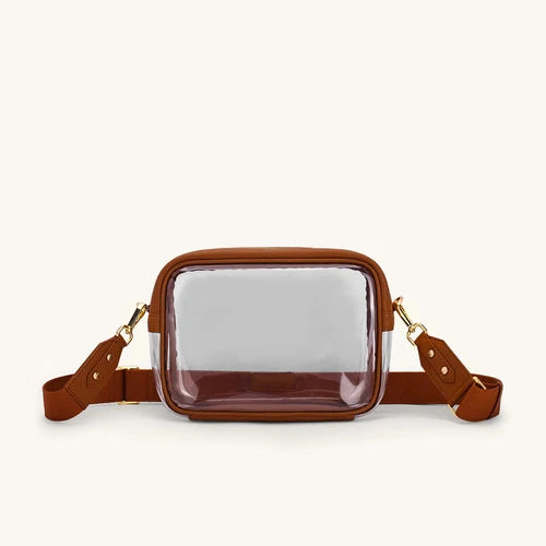 Mira & Moss Cleo Clear Tan Bag
