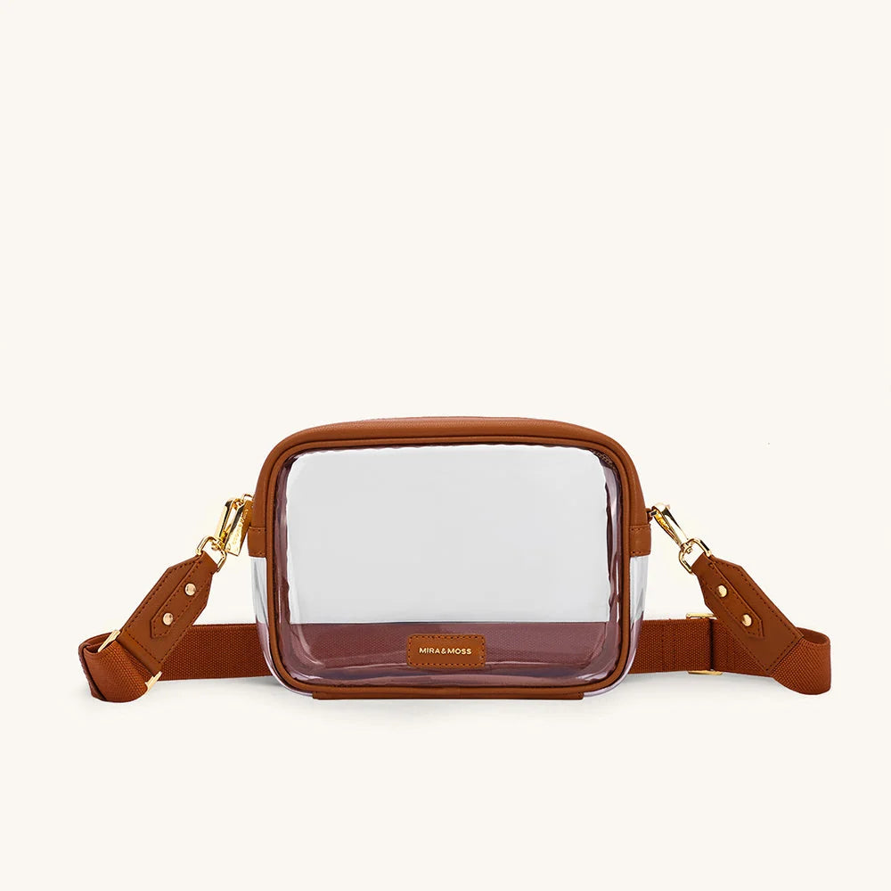 Mira & Moss Cleo Clear Tan Bag