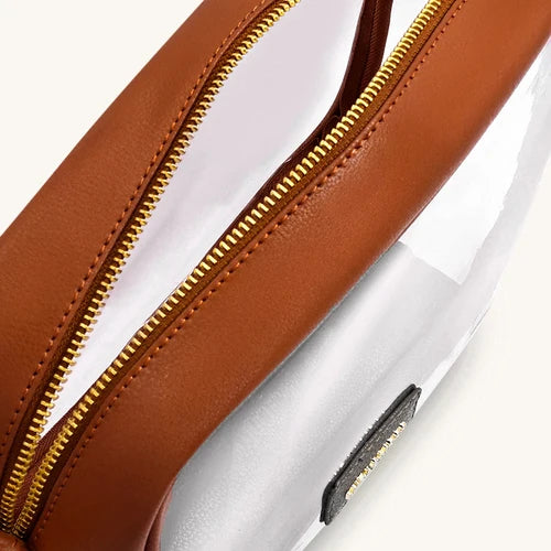 Mira & Moss Cleo Clear Tan Bag