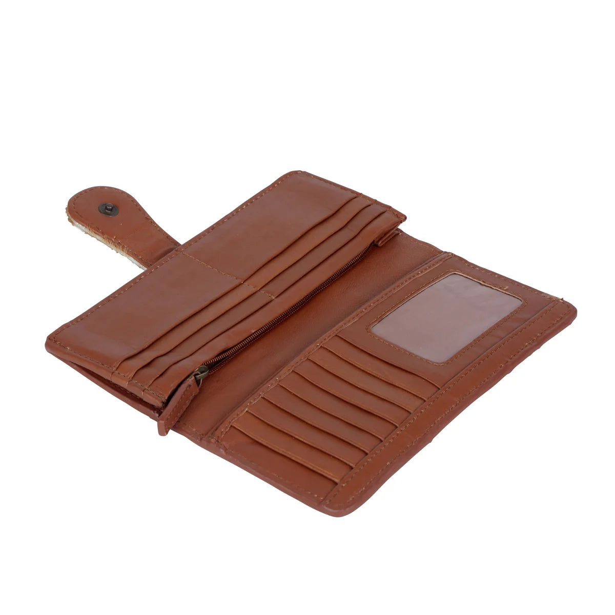 Myra Bleu Wallet with genuine leather and hairon detail