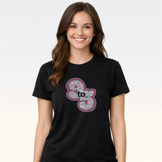 Southern Couture 9-5 Glitter T-Shirt
