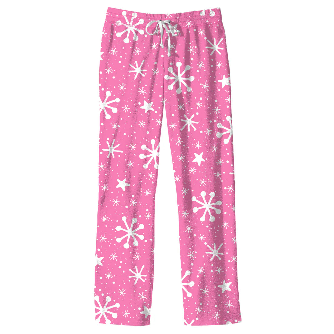Southern Courture Pink Snowflakes Pajama Pants