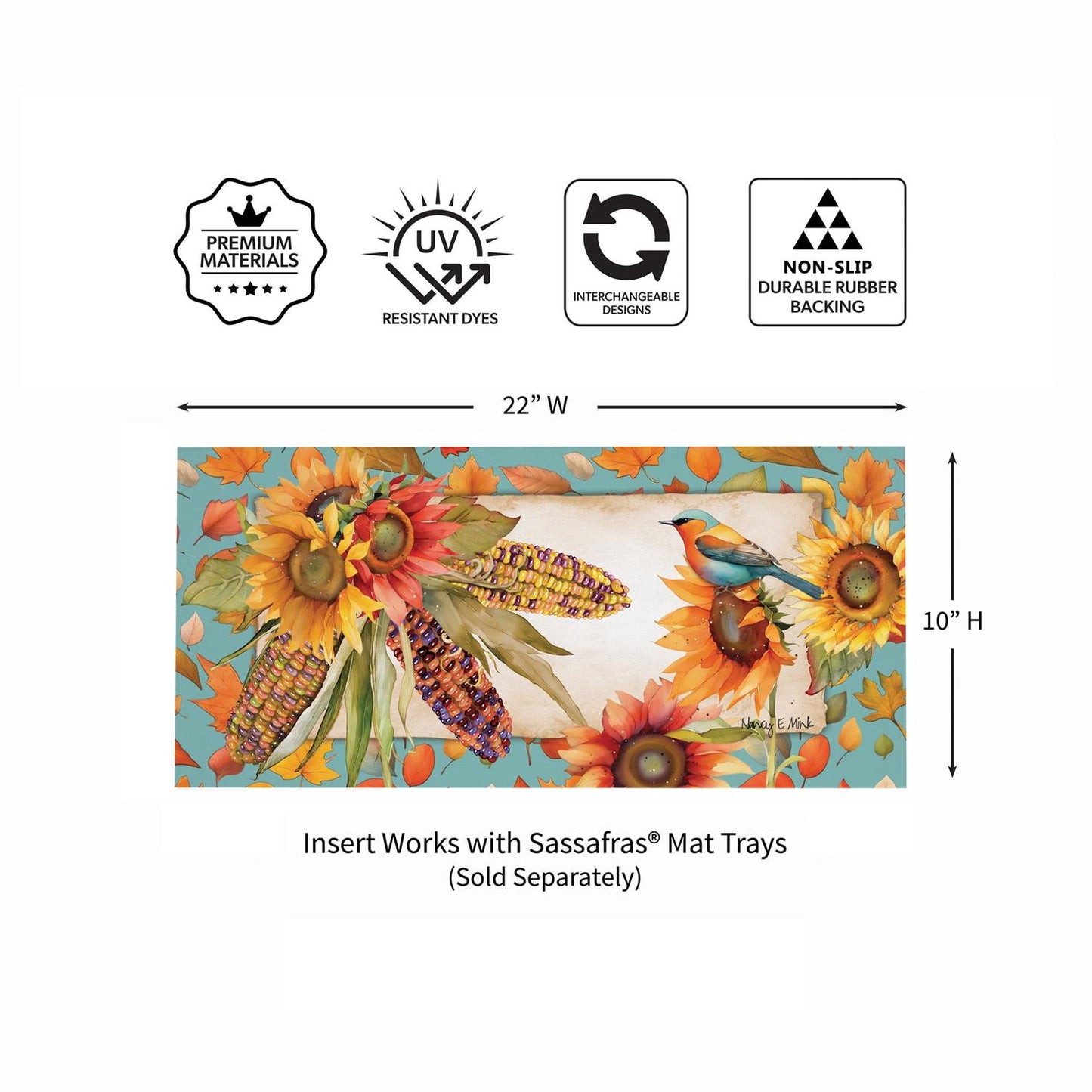 Jeweled Fall Maize Sassafras Switch Mat (Insert only)