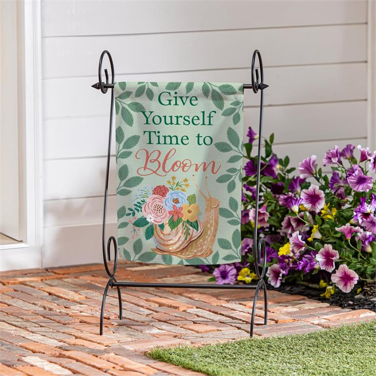 What She Shed Bloom Suede Garden Flag