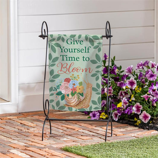 What She Shed Bloom Suede Garden Flag