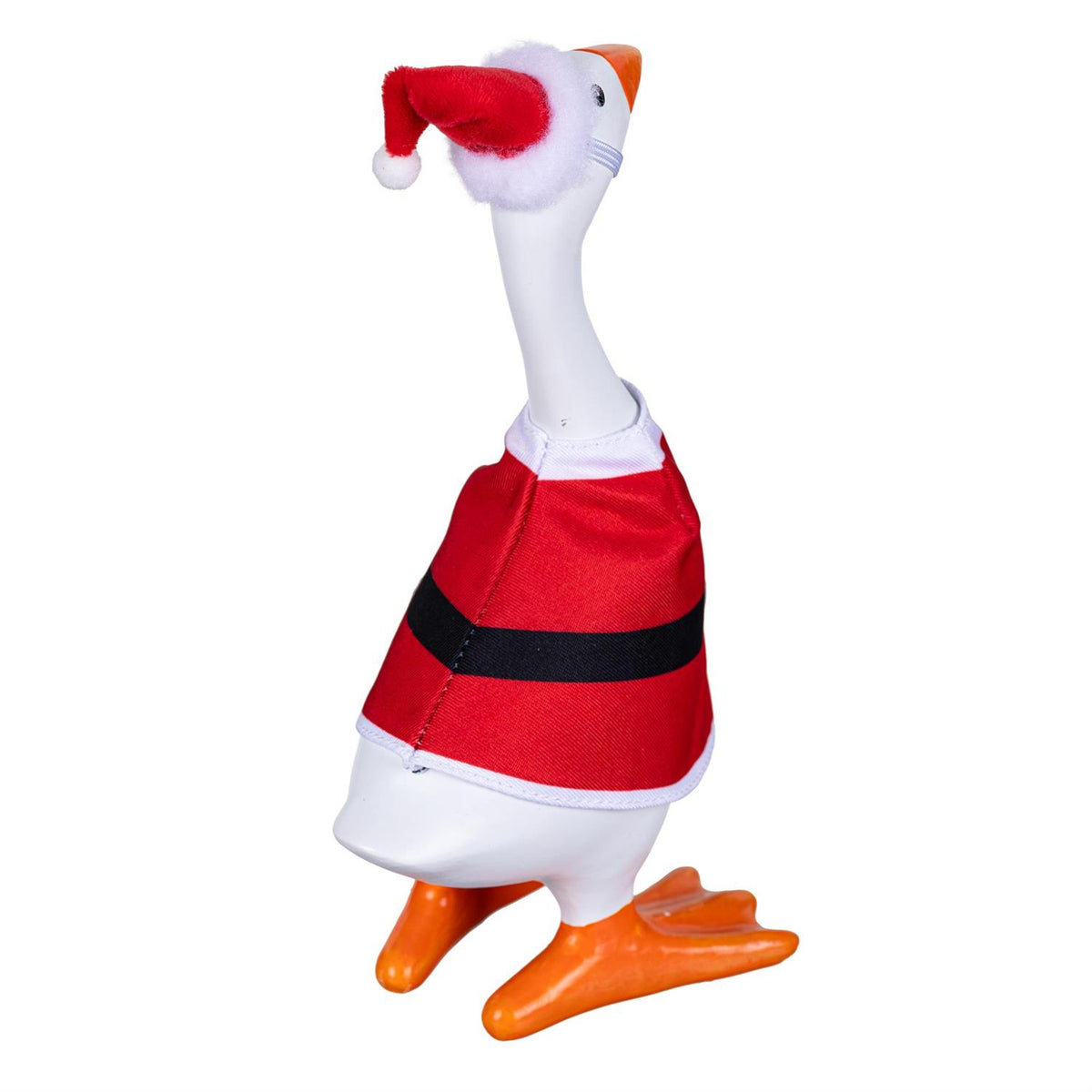 Gordy the Desktop Goose Hillside Pasture Table Decor Fabric Accessory Set, Santa Suit