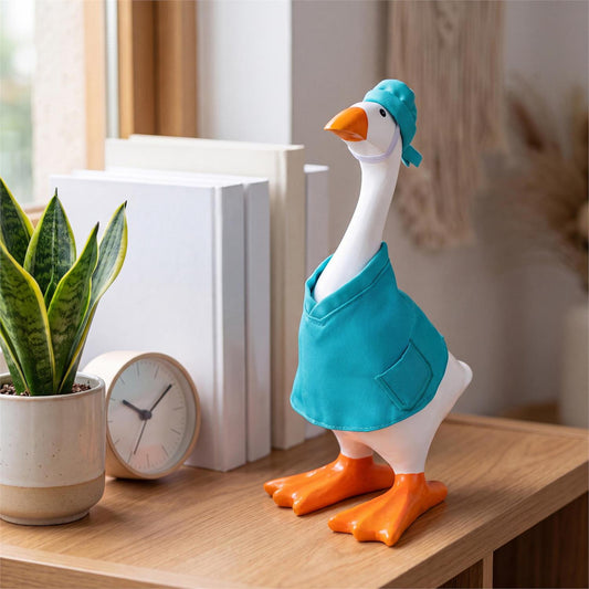 Gordy the Desktop Goose Hillside Pasture Table Decor Fabric Accessory Set, Medical Professional
