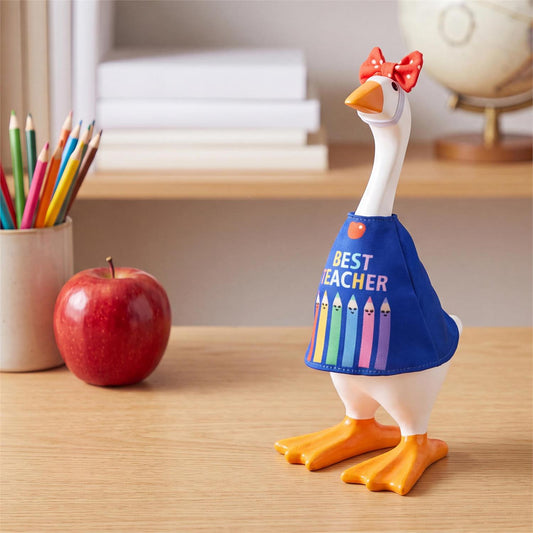Gordy the Desktop Goose Hillside Pasture Table Decor Fabric Accessory Set, Teacher