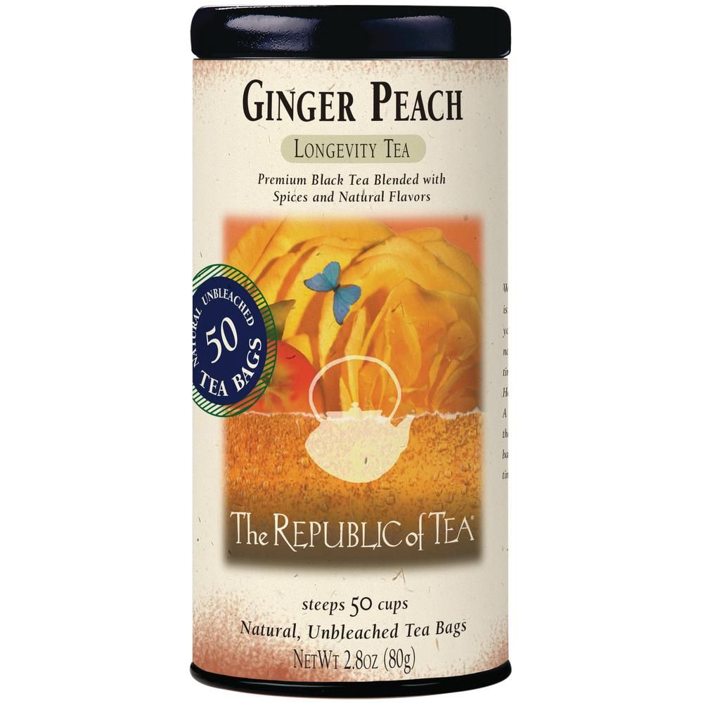 The Republic of Tea Ginger Peach Longevity Tea