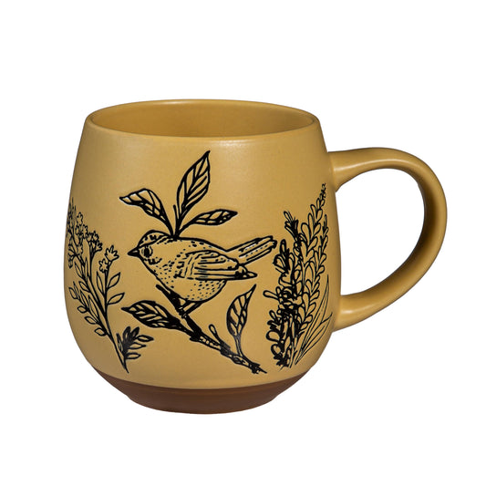 Artisan Series Vll Yellow Ceramic Cup, 15oz, Giftbox