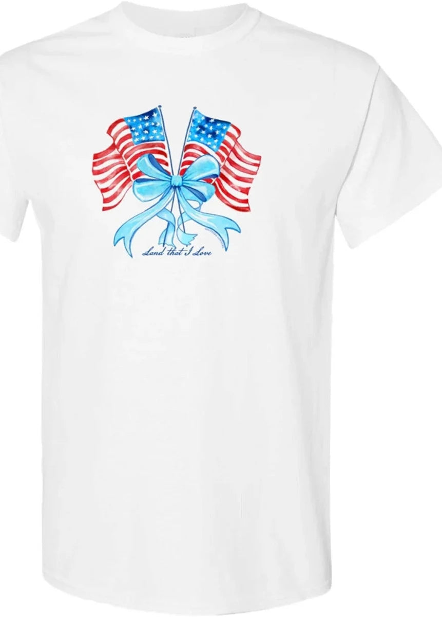 Southern Couture Land That I Love Flags T-Shirt